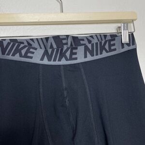 Nike Men Medium Black Compression Tights Thermal 748868 Base Layer Legging Logo